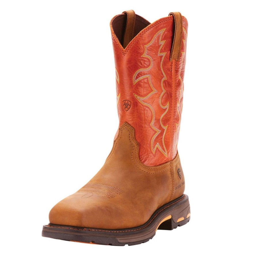 Footwear * | Ariat Workhog Wide Square Toe Steel Toe Work Boot