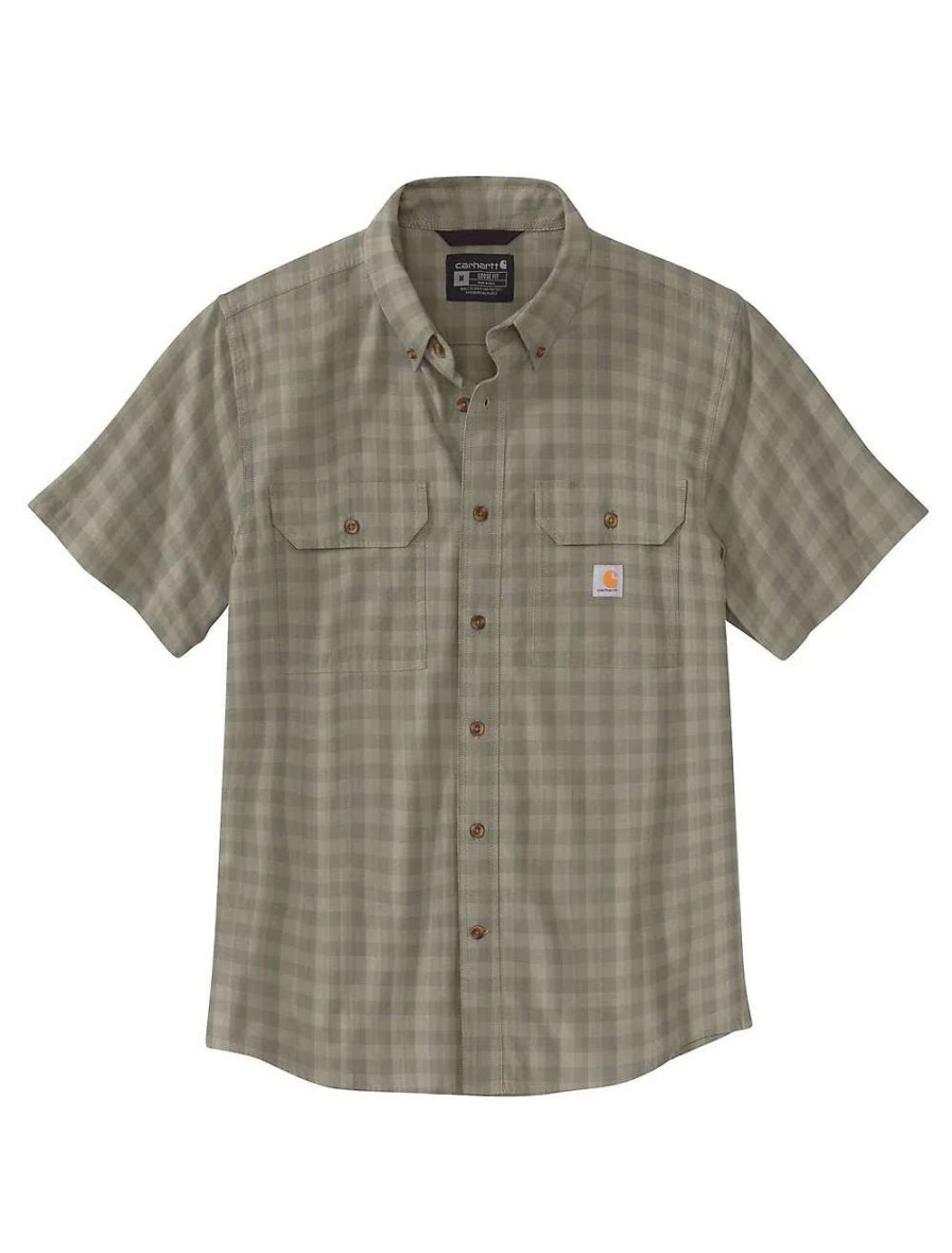 Men * | Carhartt Loose Fit Midweight Plaid Shirt