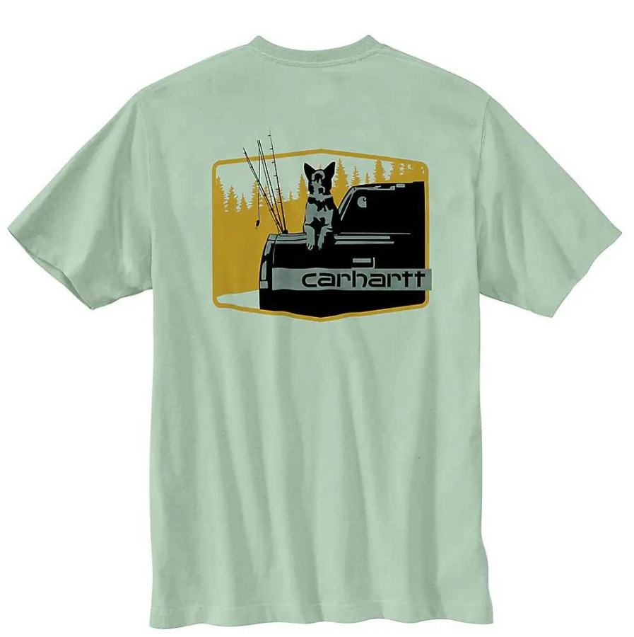 Men * | Carhartt Loose Fit Heavyweight Pocket Dog Graphic T-Shirt