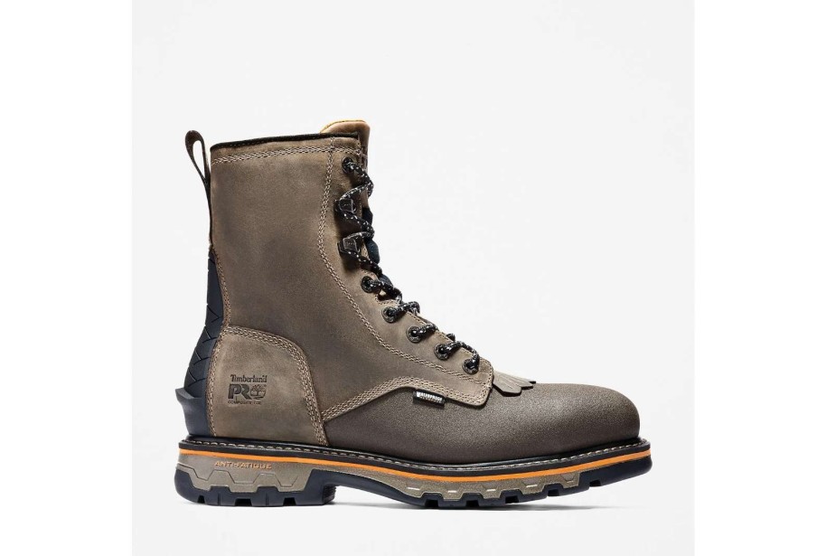 Footwear * | Timberland True Grit 8-Inch Composite Toe Waterproof Work Boot 214 - Brown Turkish Coffee