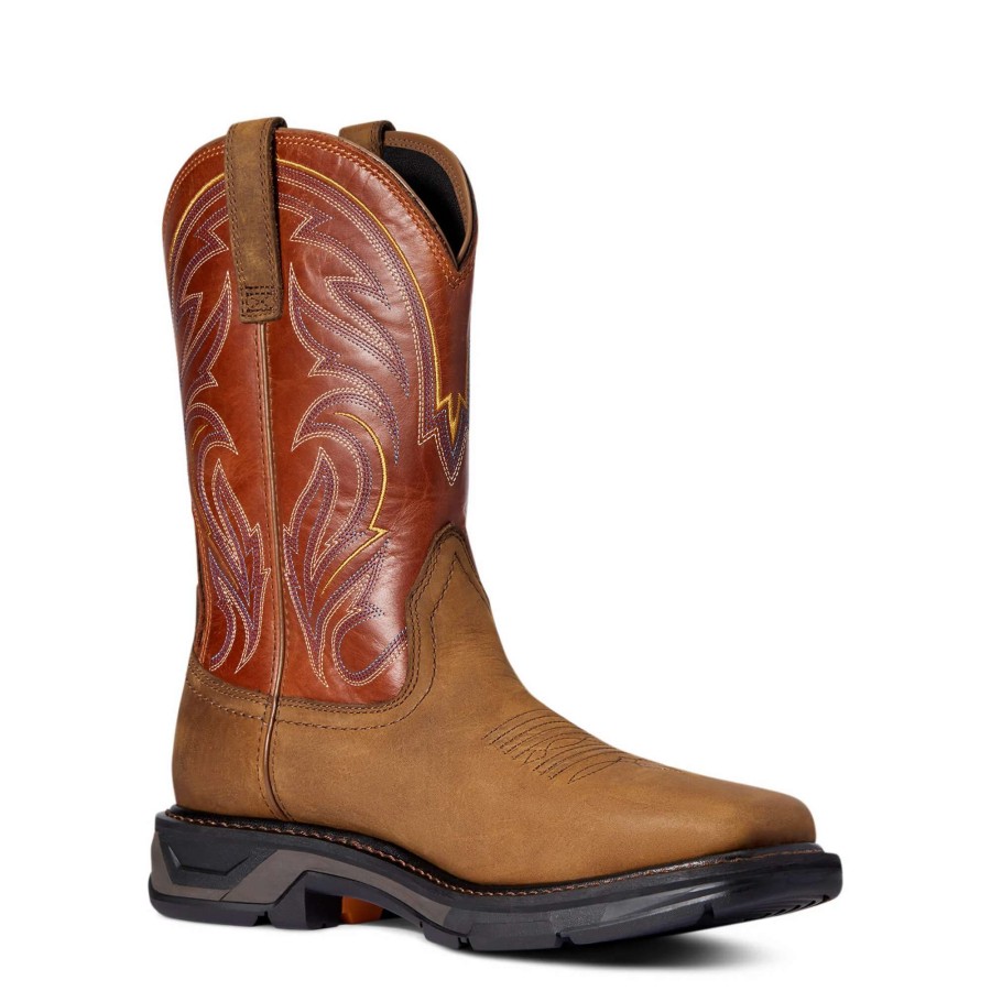 Footwear * | Ariat Workhog Xt Cottonwood Work Boot Dark Earth