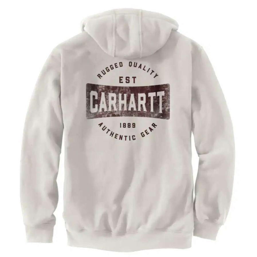 Men * | Carhartt Loose Fit Midweight Full-Zip Hooded Graphic Jacket