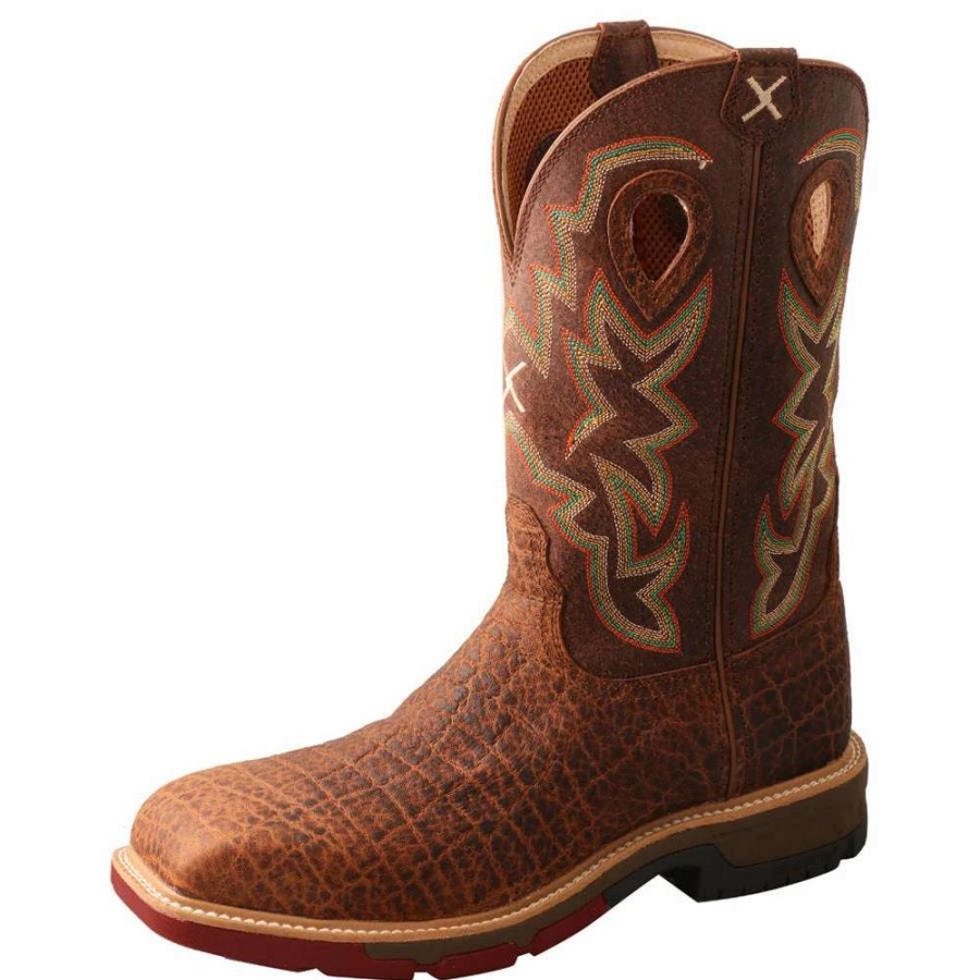 Footwear * | Twisted X Men'S 12-Inch Composite Toe Western Work Boot