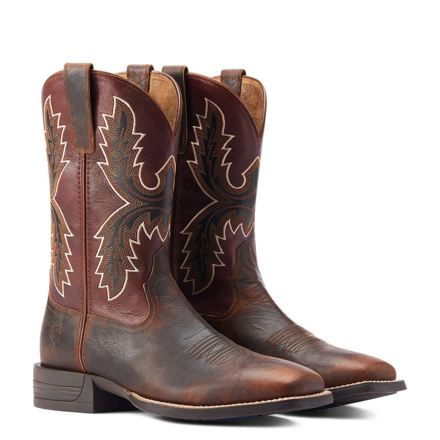 Footwear * | Ariat Pay Window Western Boot Bar Top Brown