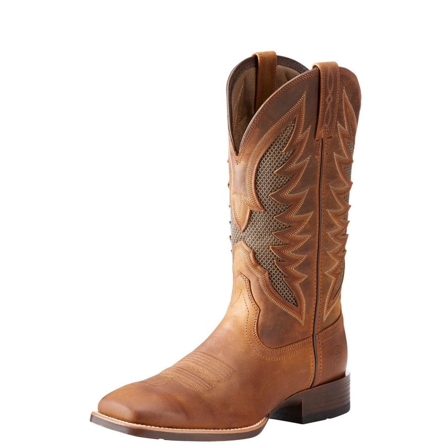 Footwear * | Ariat Venttek Ultra Western Boot Distressed Brown