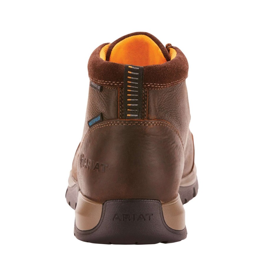 Footwear * | Ariat Edge Lte Moc Waterproof Composite Toe Work Boot Dark Brown