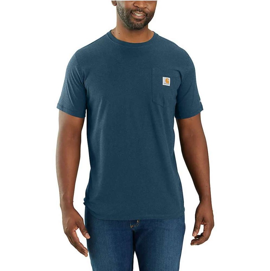 Men * | Carhartt Force Relaxed Fit Midweight Pocket T-Shirt