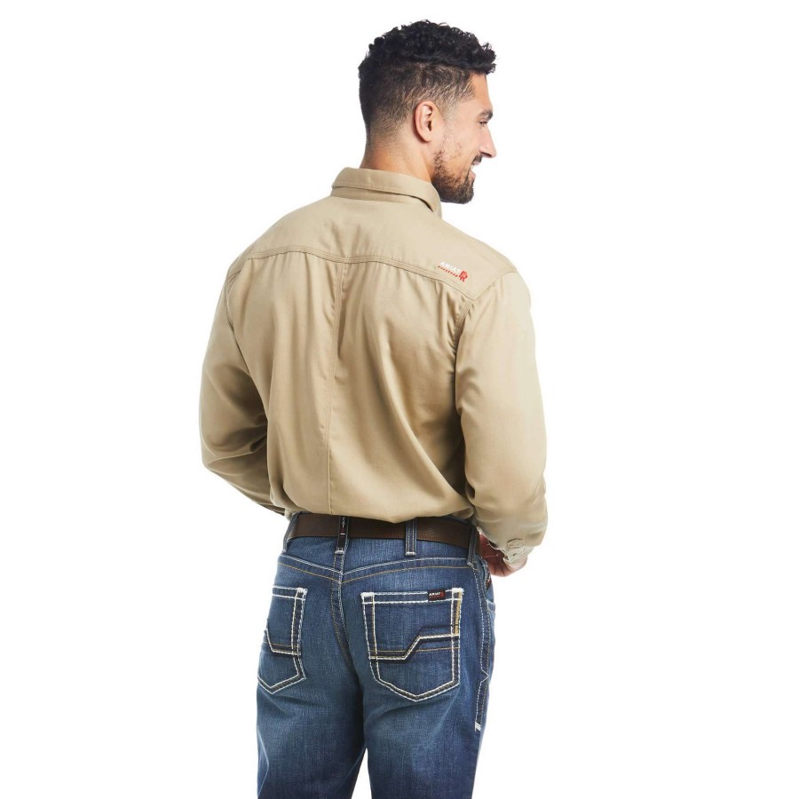 Men * | Ariat Fr Solid Work Shirt