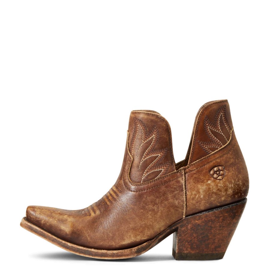 Footwear * | Ariat Women'S Hazel Western Boot Naturally Distressed Brown