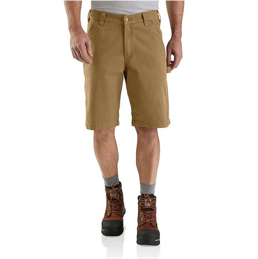 Men * | Carhartt Rugged Flex Relaxed Fit Canvas Utility Work Shorts