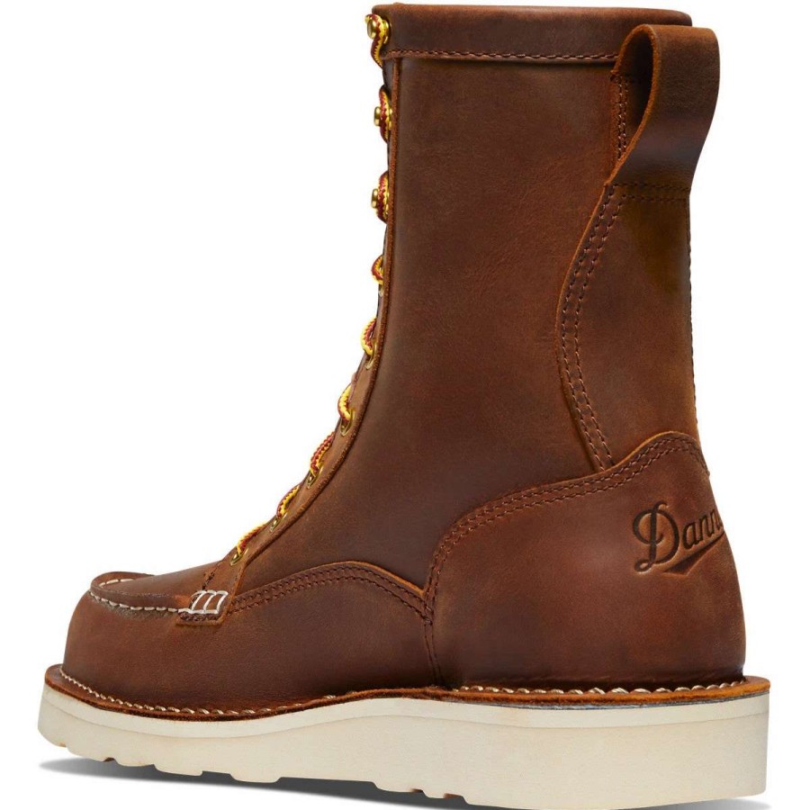 Footwear * | Danner Bull Run Moc-Toe 8-Inch Steel Toe Boots Tobacco