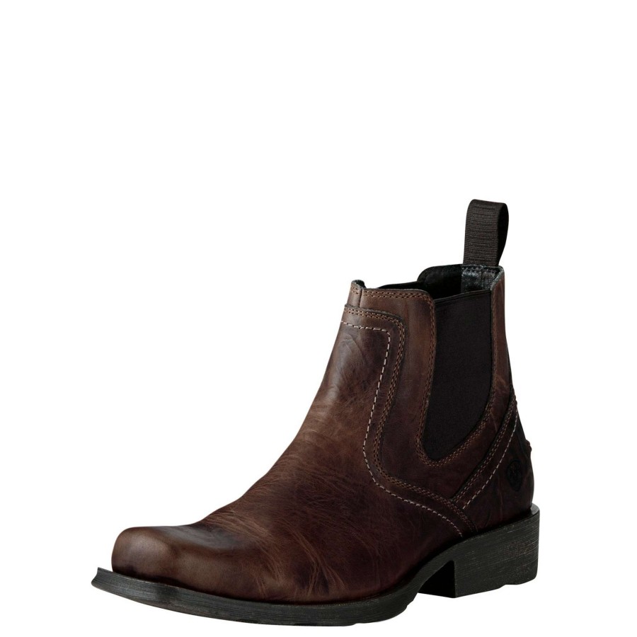 Footwear * | Ariat Midtown Rambler Chelsea Boot Barn Brown